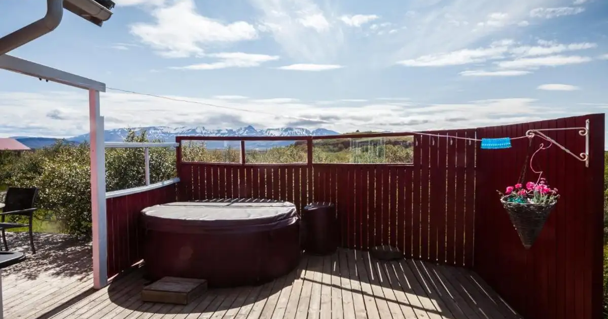 Vakantiehuisjes - Storaborg West-IJsland - hot pot
