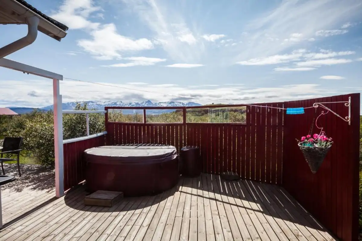 Vakantiehuisjes - Storaborg West-IJsland - hot pot