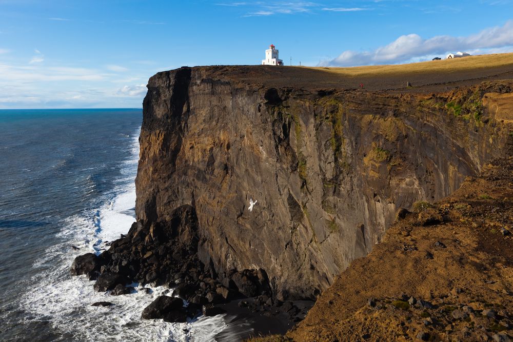 Vuurtoren Dyrhólaey Zuid-IJsland