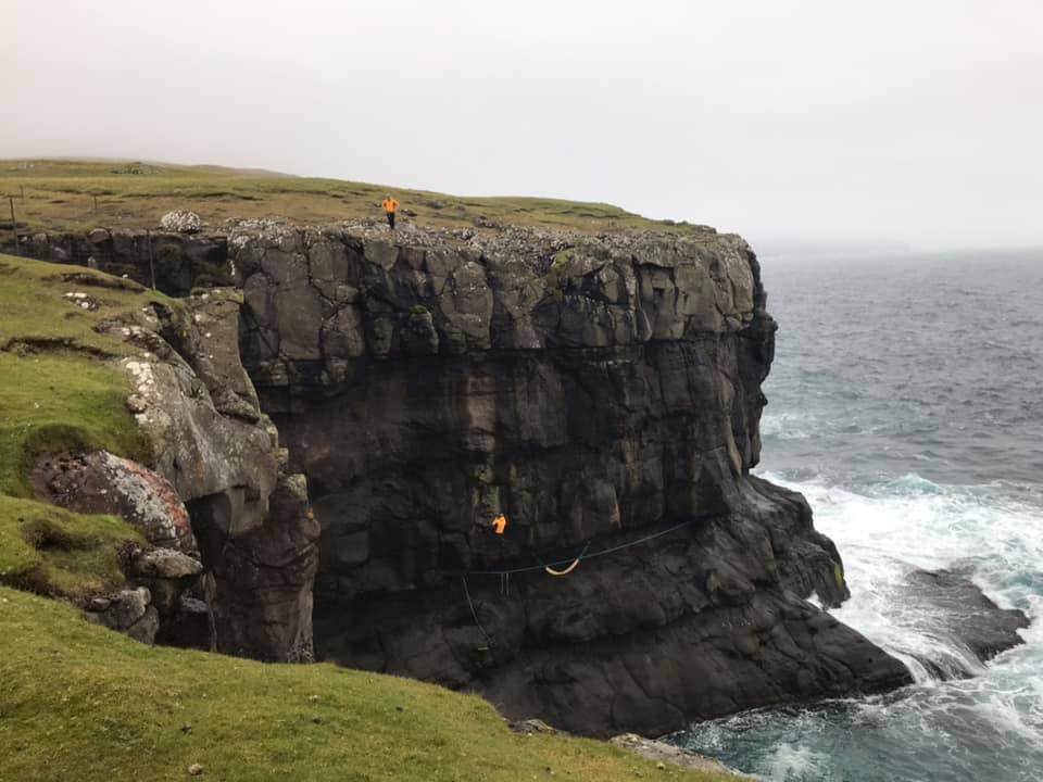 Abseiling Eysturoy Abseiling Eysturoy