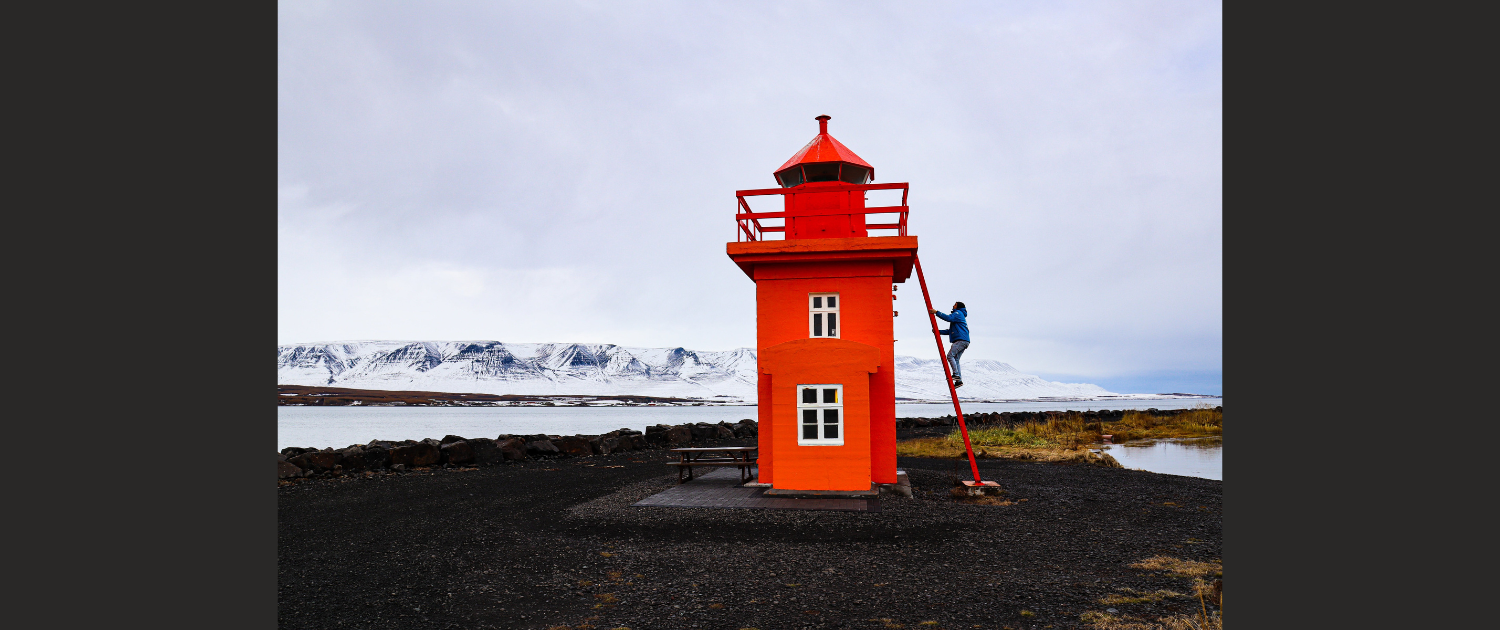 Vuurtoren Eyjafjörður - Joyce van Geffen