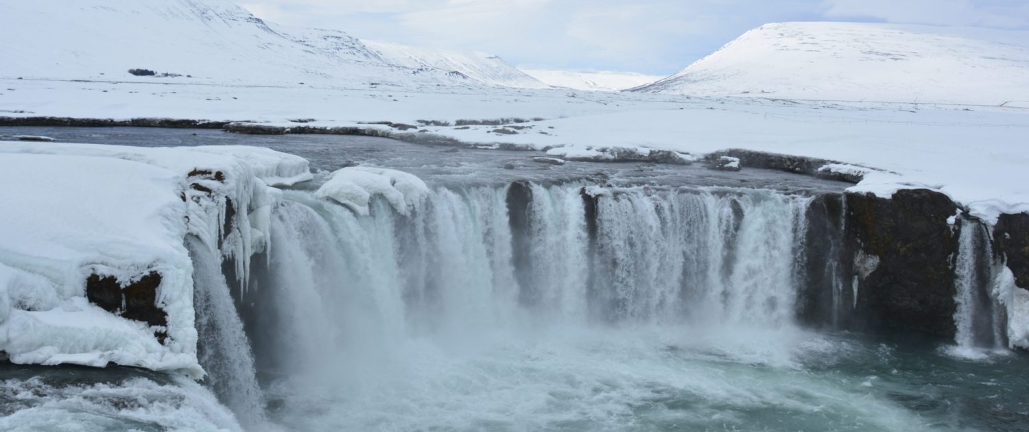 Góðafoss in april Góðafoss in april