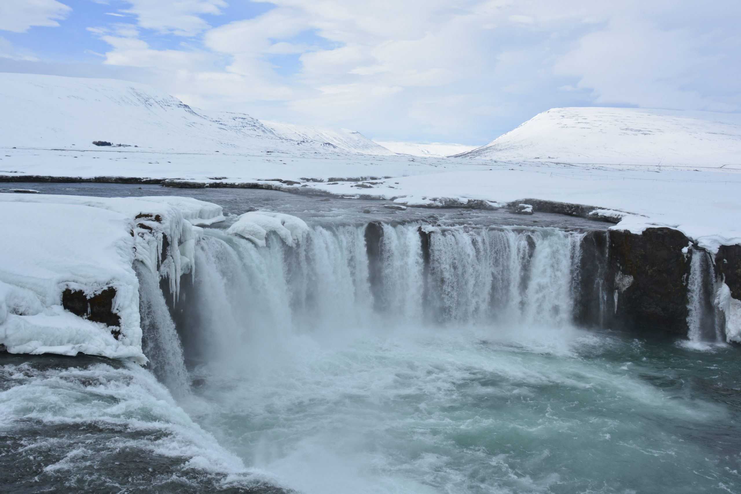 Góðafoss in april Góðafoss in april