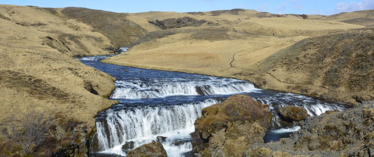 Hestavaðsfoss bij Skógafoss Hestavaðsfoss bij Skógafoss