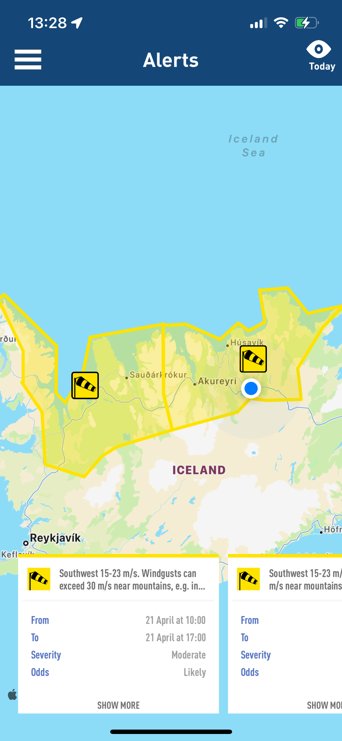 Windwarnung im Norden Windwarnung im Norden