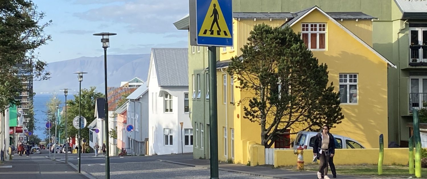 Laugavegur Groepsreis Anna Rottier - 27. Juli - Reykjavík - geel huis