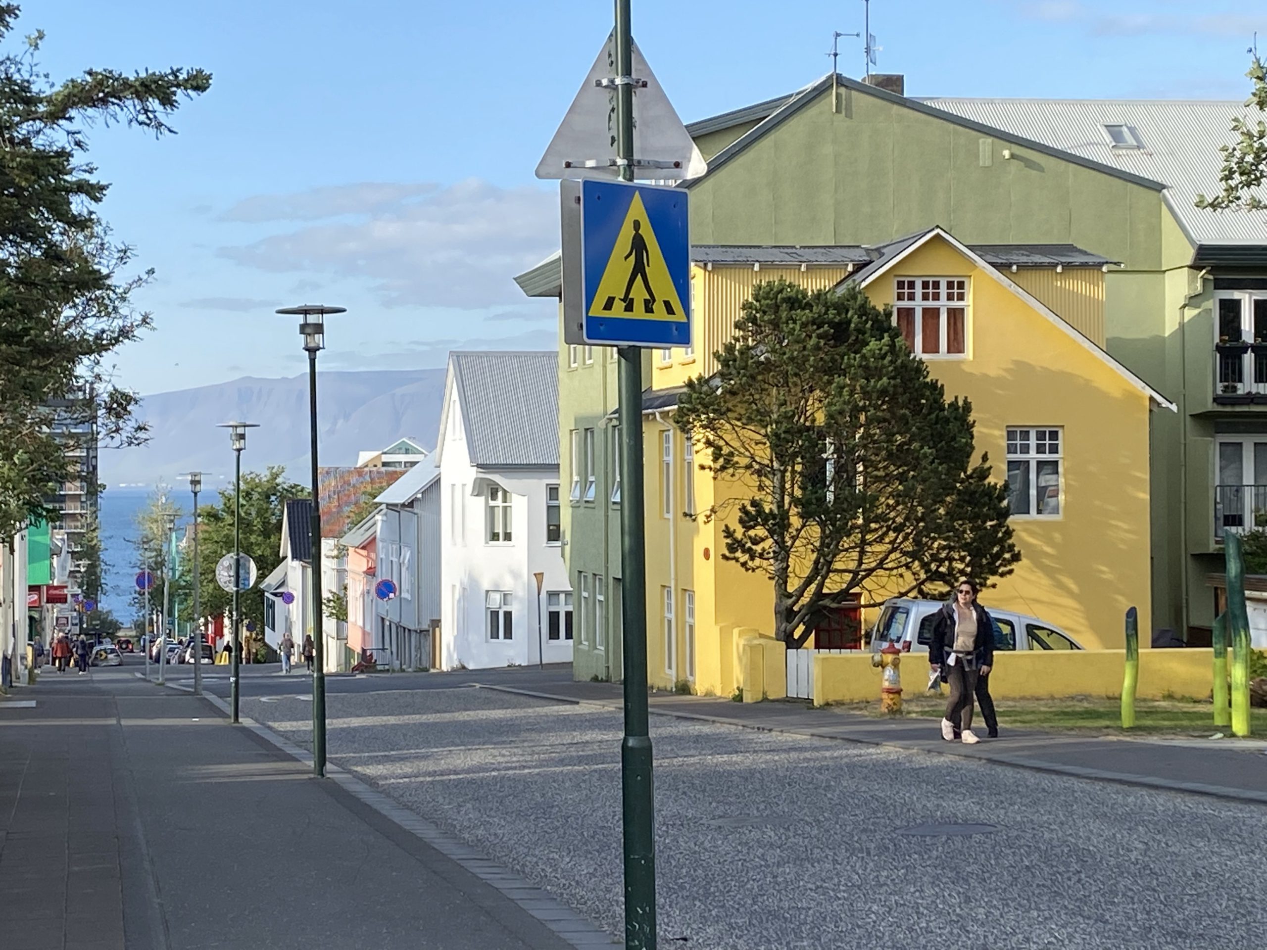Laugavegur Groepsreis Anna Rottier - 27. Juli - Reykjavík - geel huis