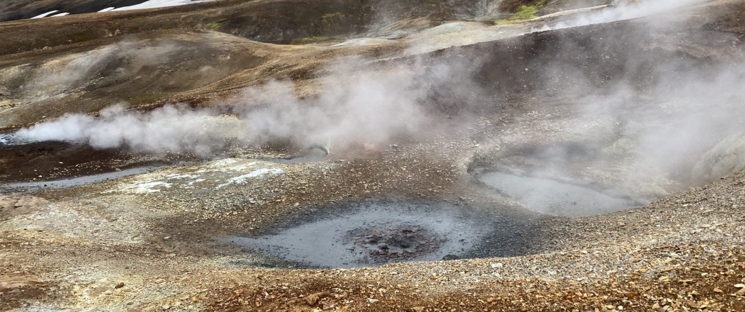 Laugavegur Gruppenreise Anna Rottier - 29. Juli - Hraftntinnusker nach Álftavatn - geothermische Quelle