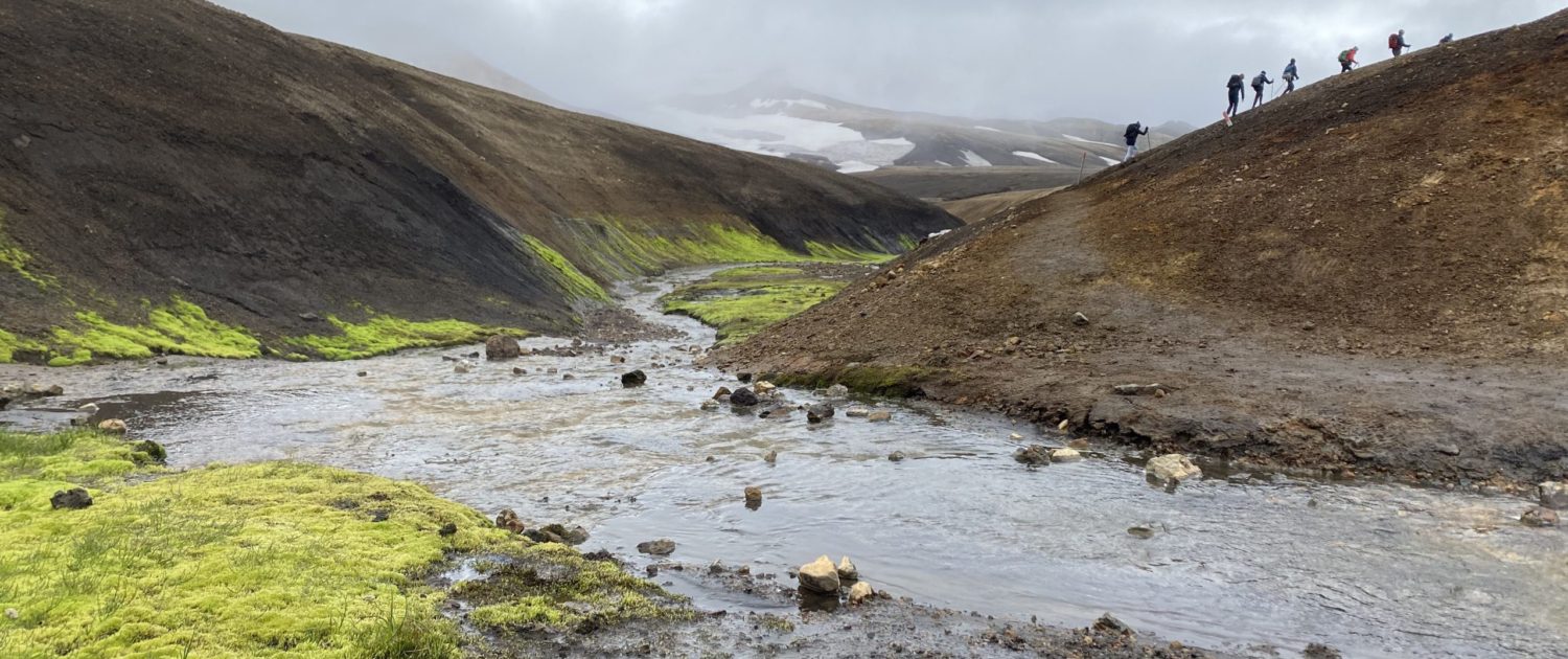 Laugavegur Gruppenreise Anna Rottier - 29. Juli - auf dem Weg nach Hrafntinnusker