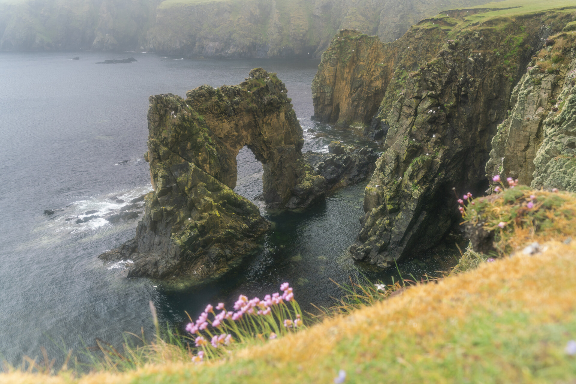 Dramatische kliffen, Shetlandeilanden